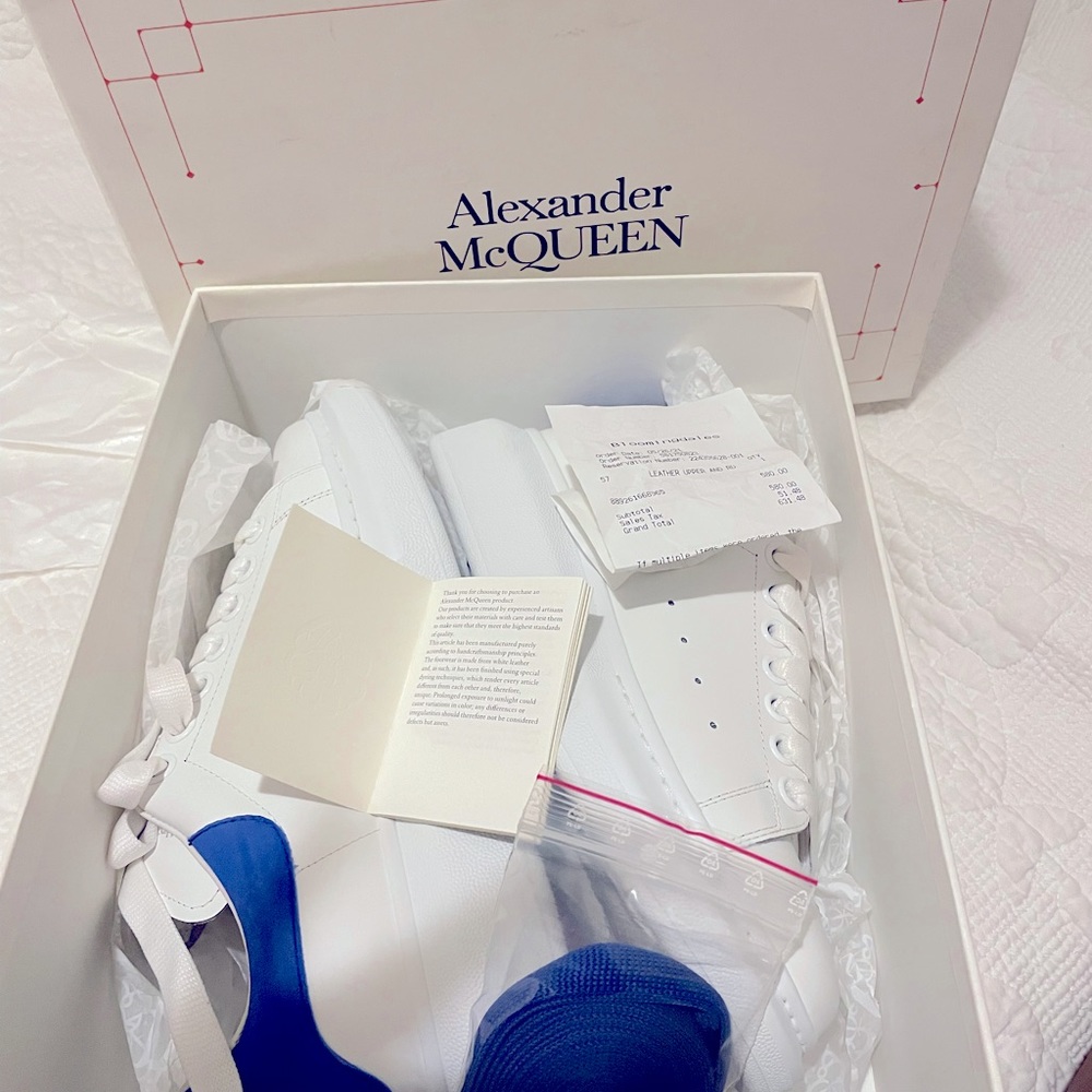Alexander McQueen sneakers, Brand new, never been worn, size 8, was a gift